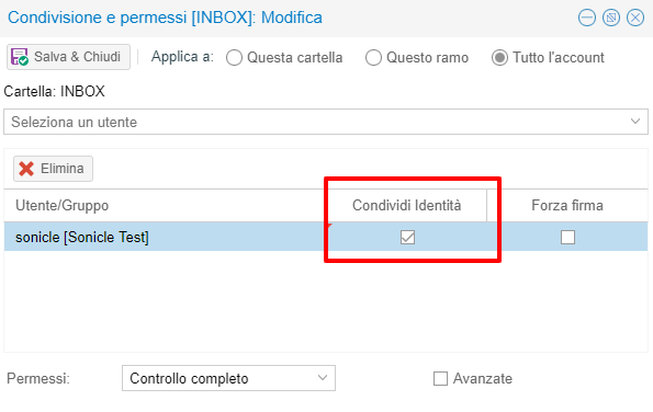 Esempio di radice alternativa