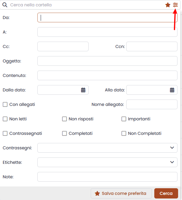 Opzioni di ricerca multipla